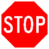 A stop sign